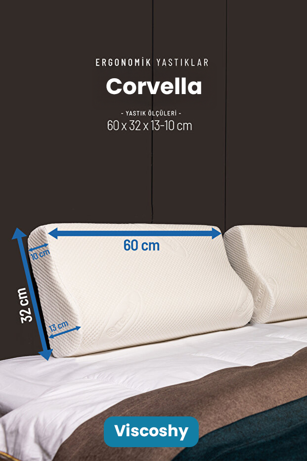 Viscoshy™ Corvella Superior Ergonomik & Ortopedik Yastık