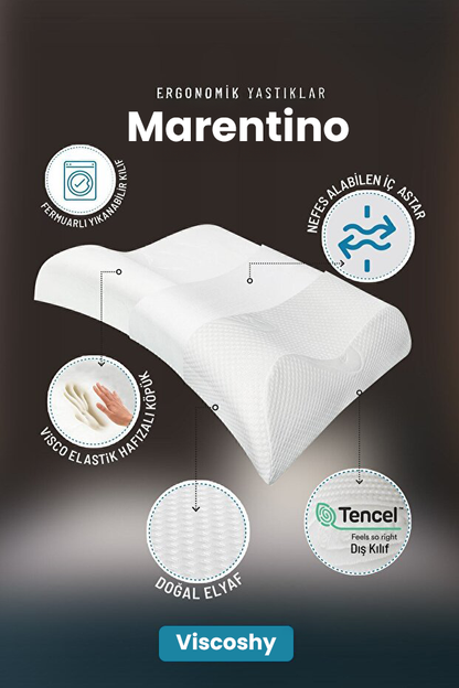 Viscoshy™ Marentino Gelişmiş Ergonomik & Ortopedik Yastık