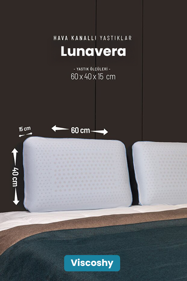 Viscoshy™ Lunavera AirFlow Hava Kanallı Ortopedik Yastık