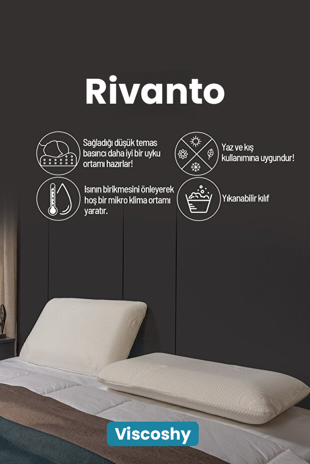 Viscoshy™ Rivanto Uzun Klasik Yastık