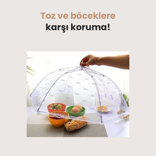 Katlanabilir Yemek Koruma Şemsiyesi