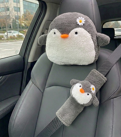 Penguen Peluş Araba Seti