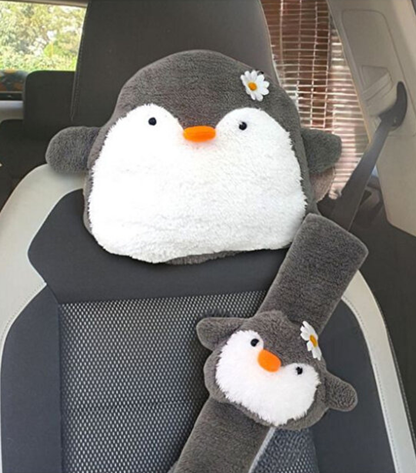 Penguen Peluş Araba Seti