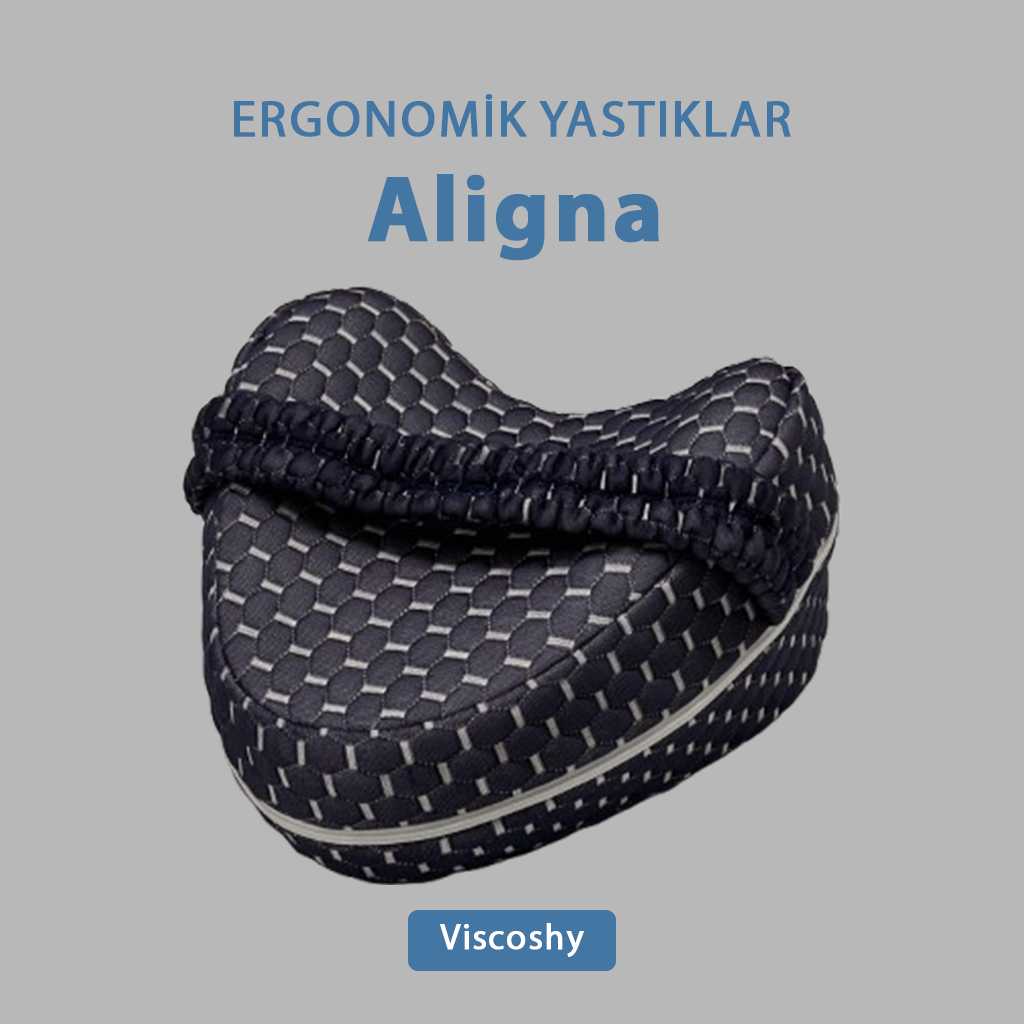 Aligna Ortopedik Bacak Arası Yan Yatış Yastığı