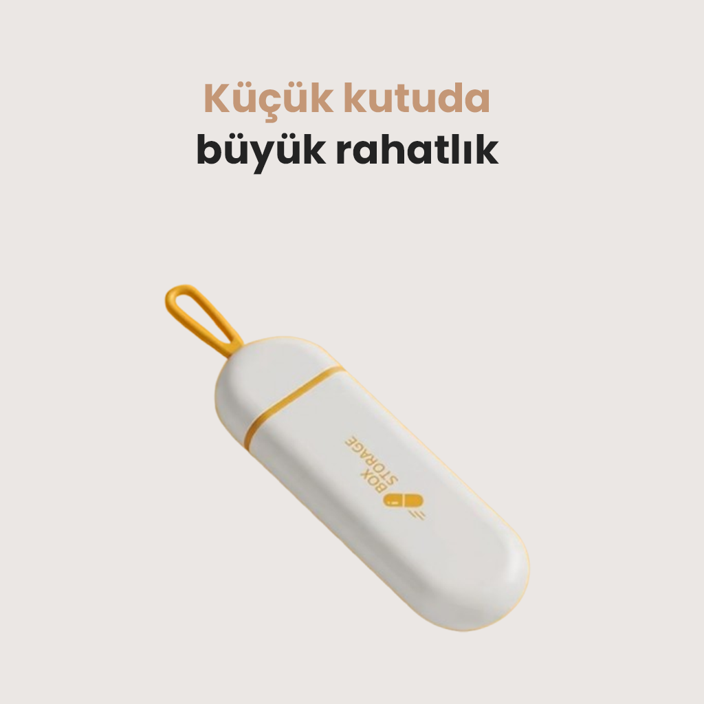 3 Bölmeli İlaç Saklama Kutusu