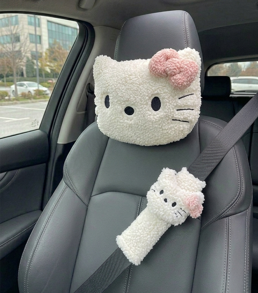 Hello Kitty Peluş Araba Seti