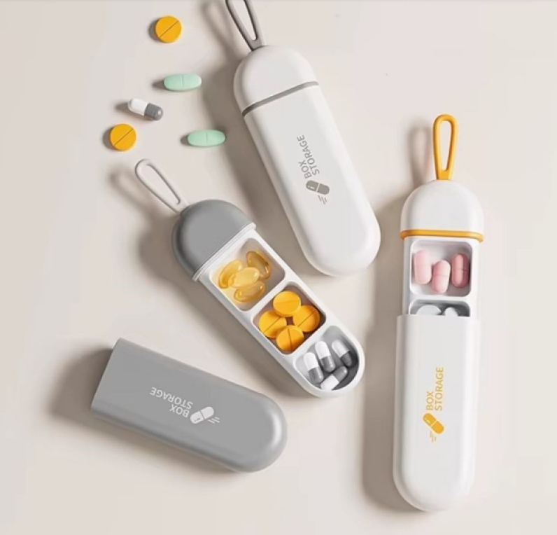 3 Bölmeli İlaç Saklama Kutusu