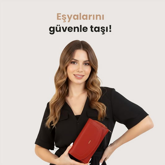 3 Bölmeli Kadın Cüzdanı