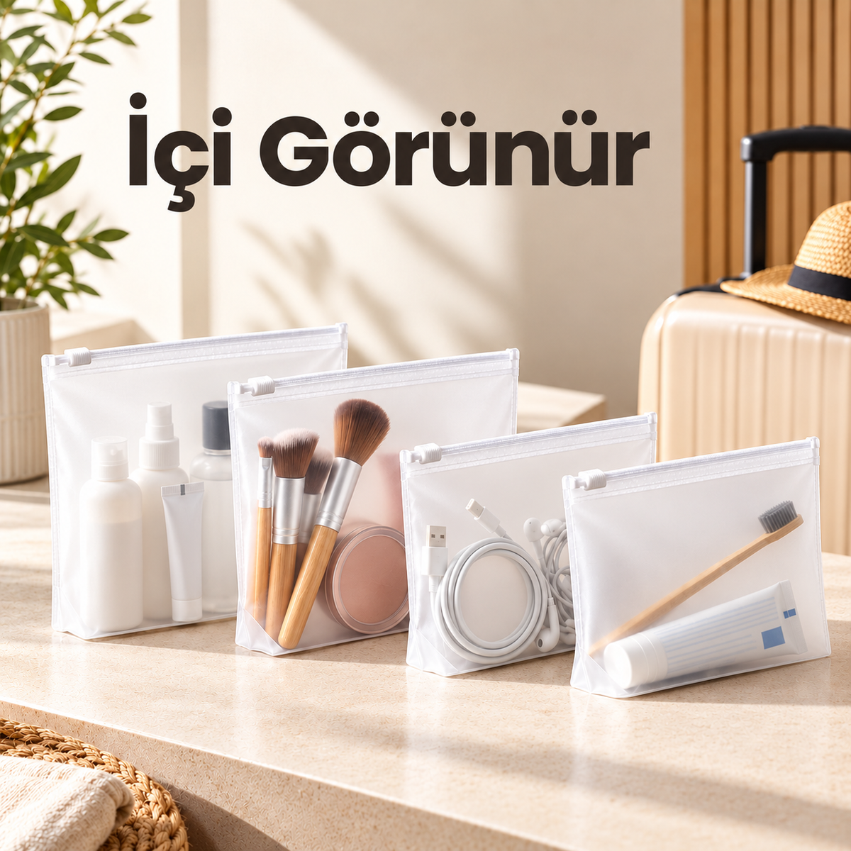 10'lu Fermuarlı Seyahat Torbası