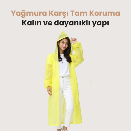 Büyük Beden Kalın Yağmurluk