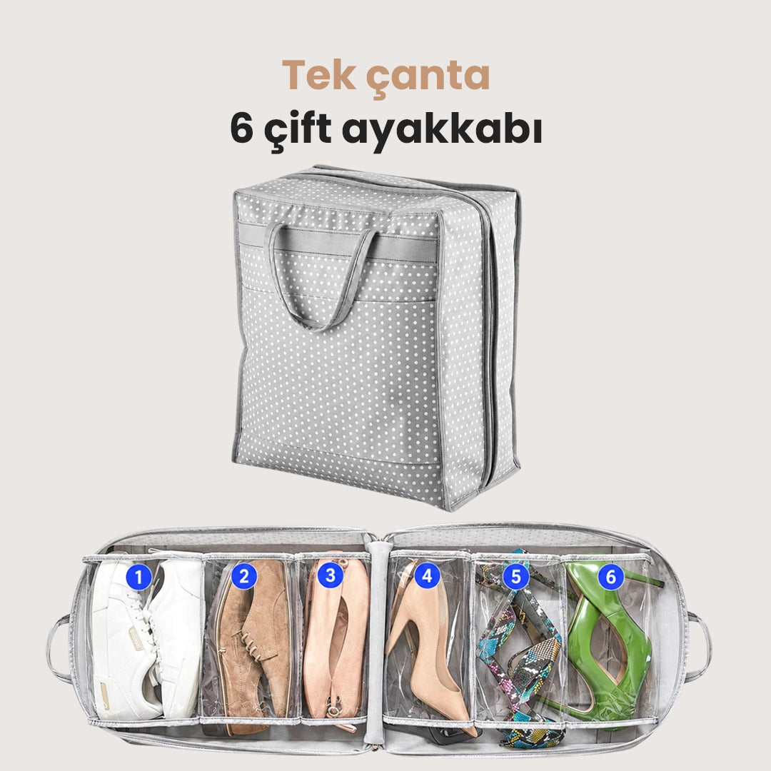 Ayakkabı Hurcu Gri Benekli