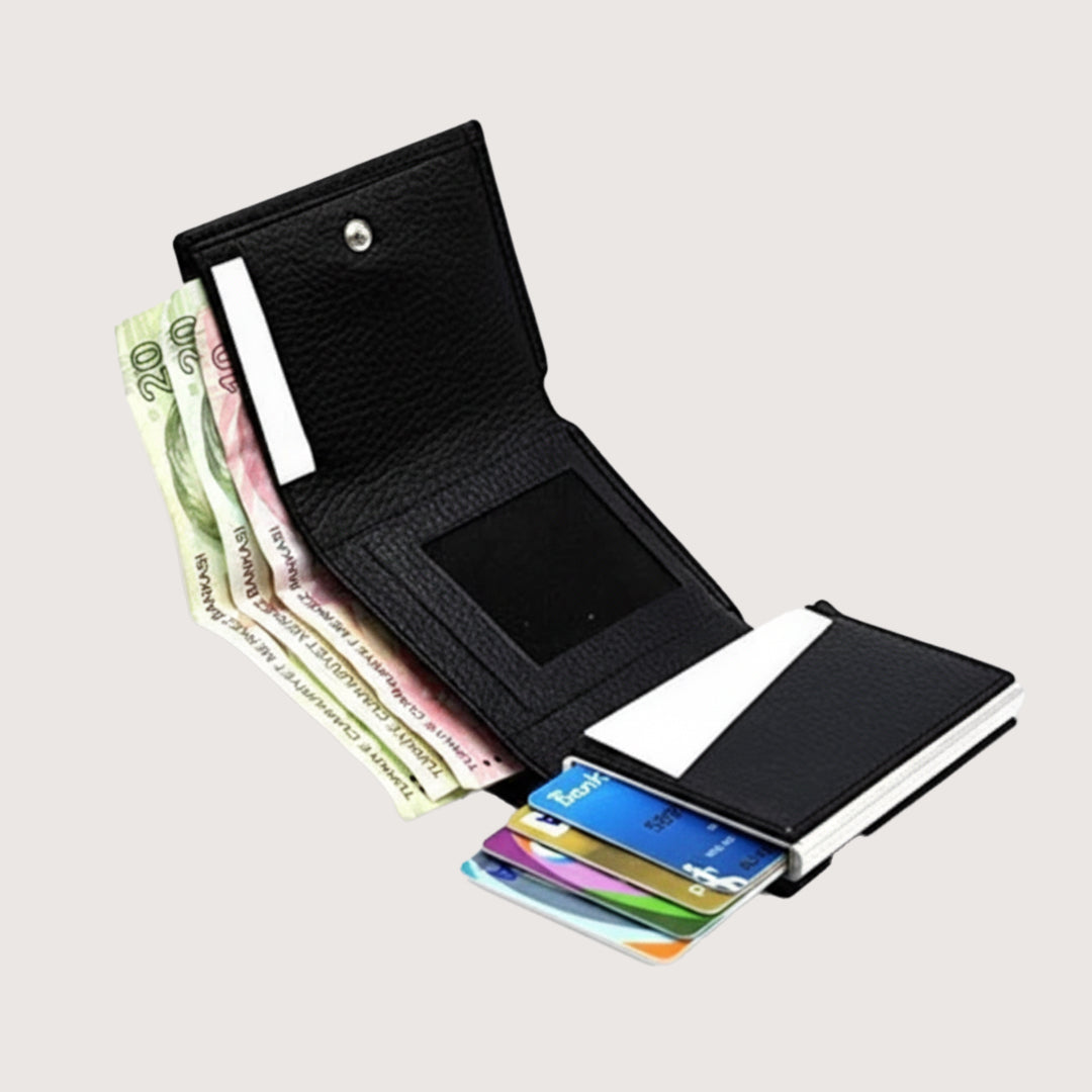 RFID Korumalı Kızaklı Cüzdan
