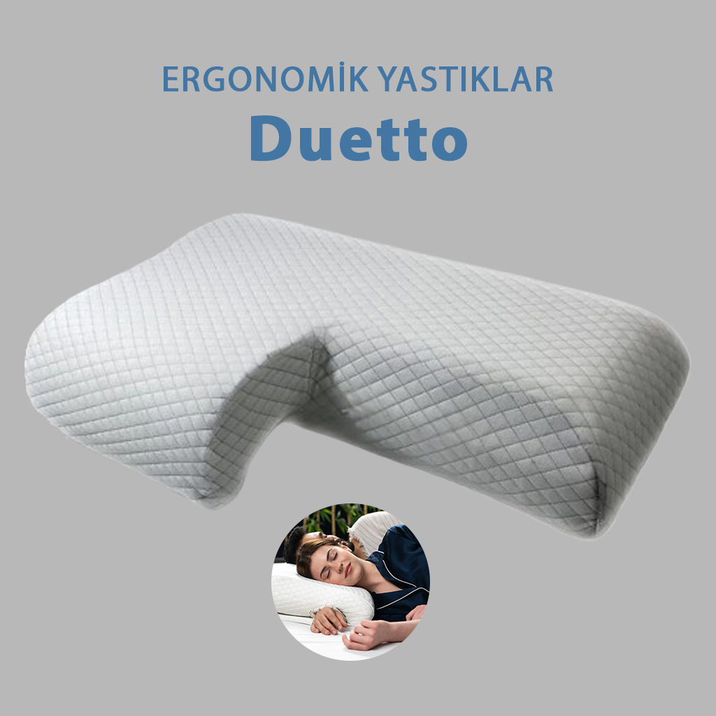Duetto Ortopedik Boyun Destekli Sevgili Yastığı