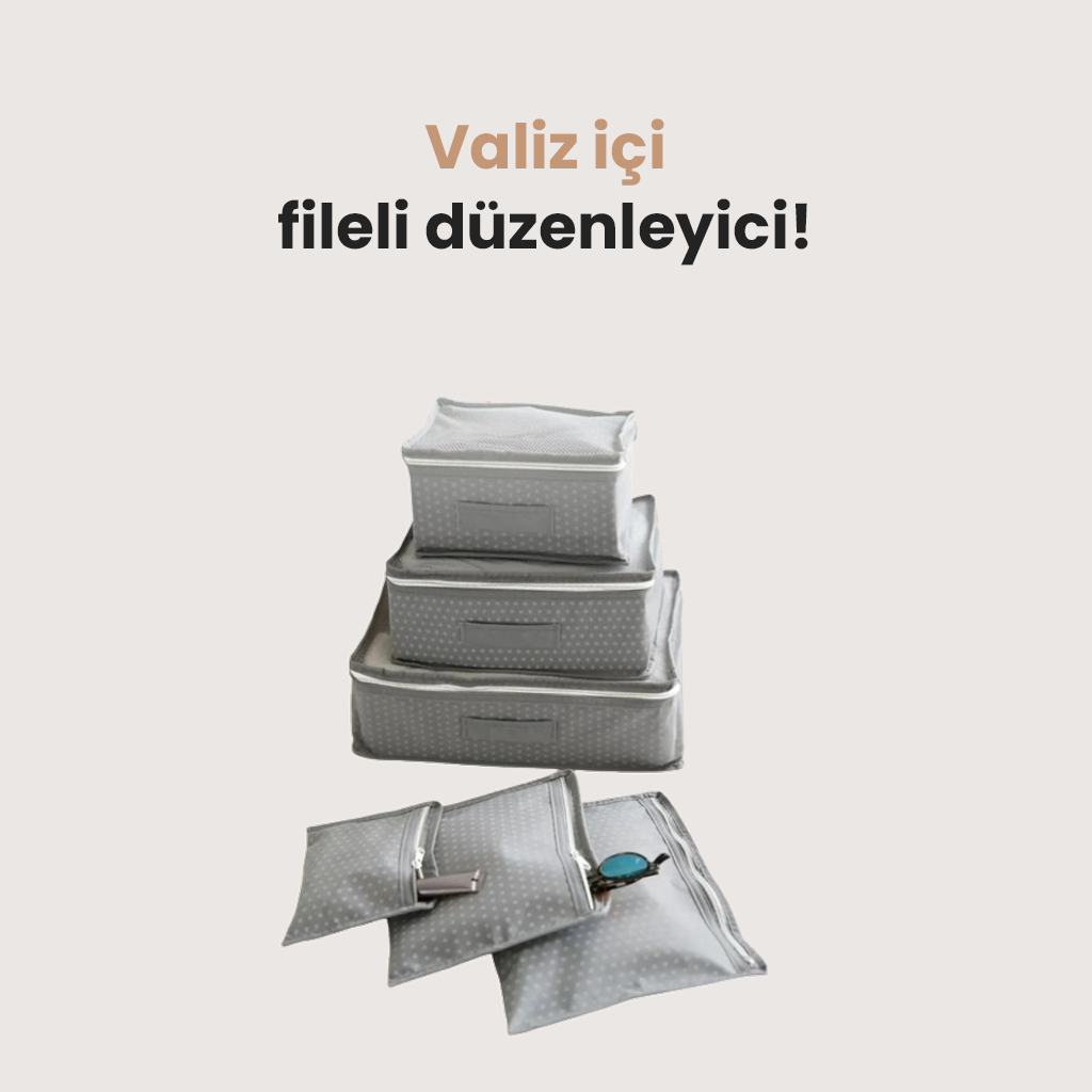 Valiz İçi Düzenleyici 6’lı Set