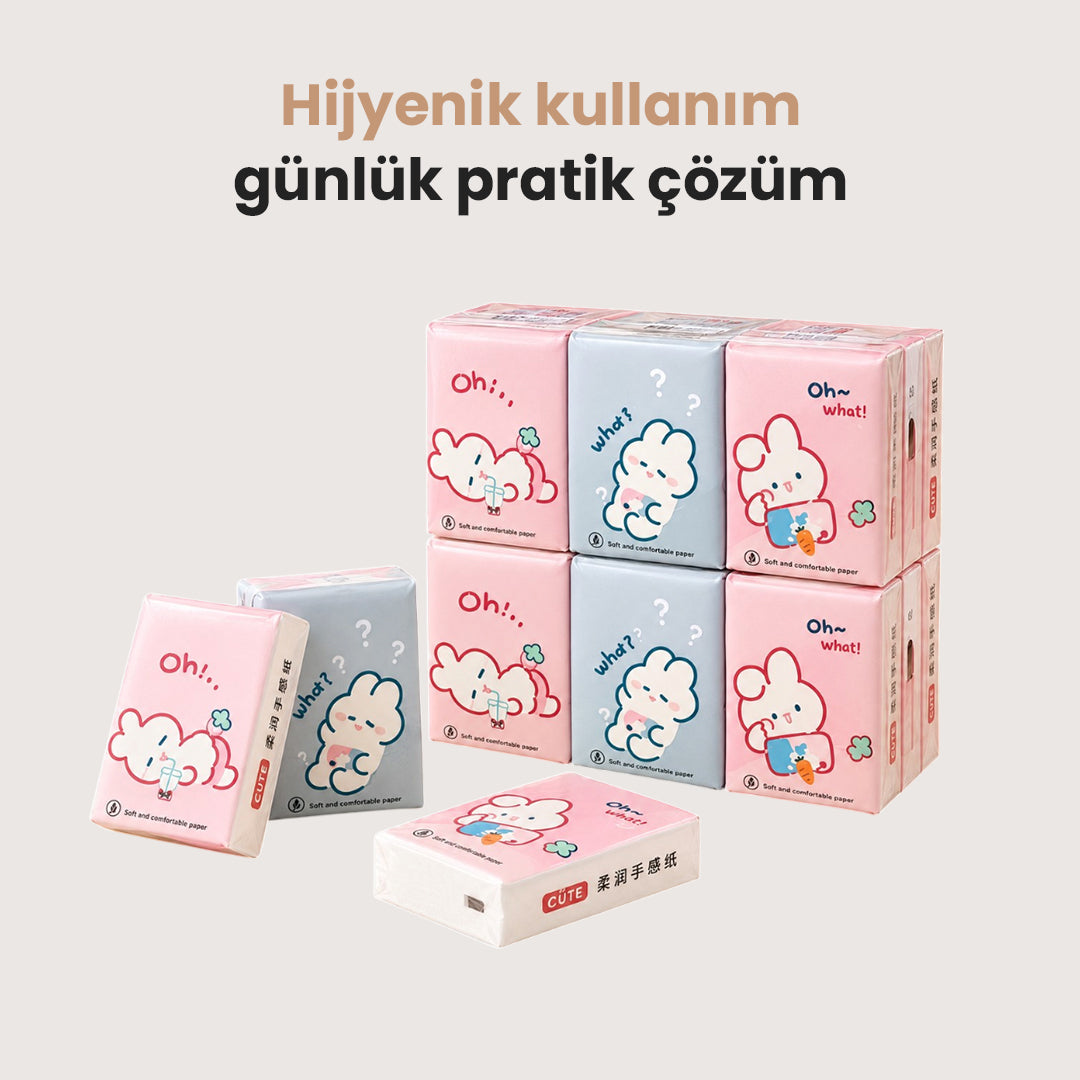 9'lu Mini Paket Yumuşak Mendil Seti