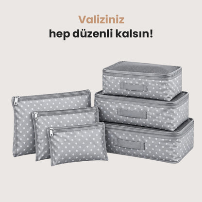 Valiz İçi Düzenleyici 6’lı Set