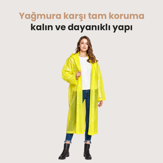 Büyük Beden Kalın Yağmurluk